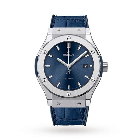 hublot classic fusion bluewrist shot|hublot classic fusion price.